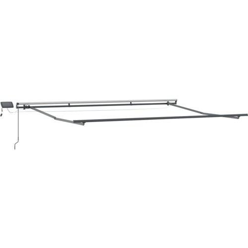 VidaXL Ručno uvlačiva tenda s LED u narančastoj i smeđoj boji 450x300 cm Slike