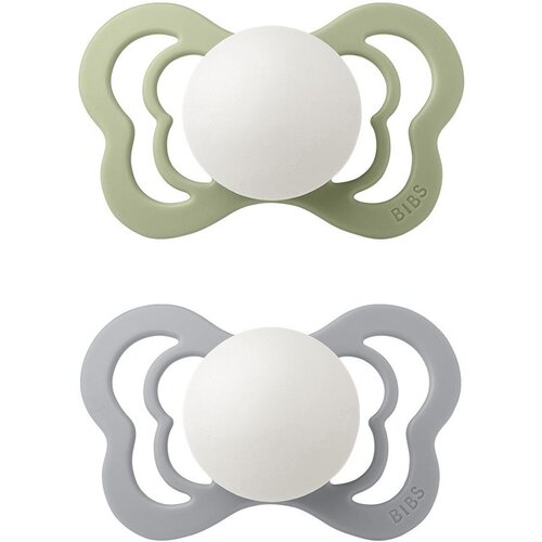 Bibs Couture Glow Silicone Size 1: 0+ months duda Sage / Cloud 2 kos Cene