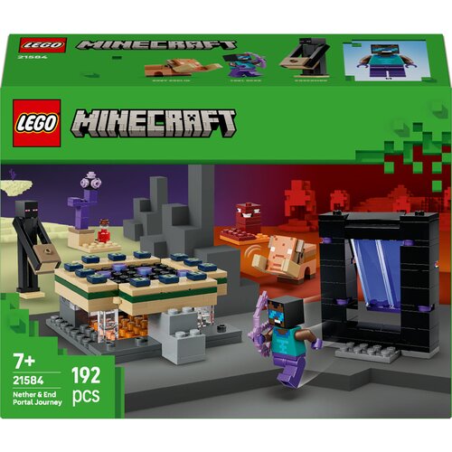 Lego minecraft - nether &amp;amp; end portal journey (21584) Slike