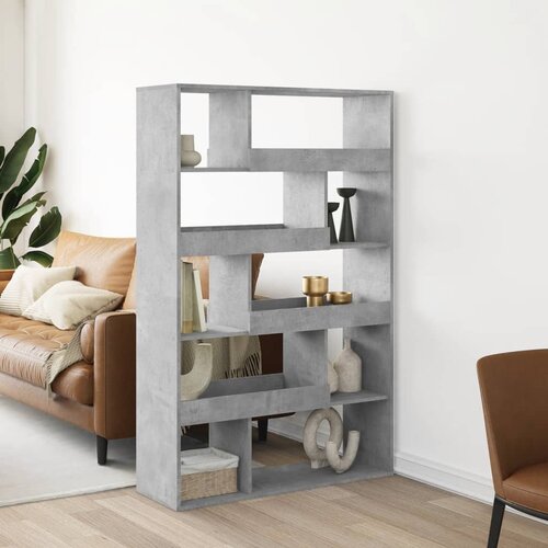  Regal za knjige boja betona 100x33x156,5 cm konstruirano drvo Cijene