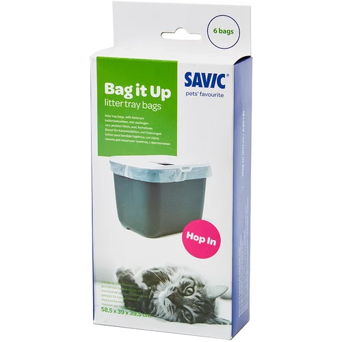 Savic Bag it Up Litter Tray Bags - Varčno pakiranje: Hop In - 3 x 6 kosov