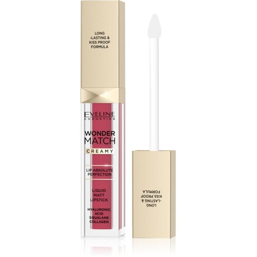 Eveline Cosmetics Wonder Match Creamy mat tekoča &amp;scaron;minka odtenek 12 Charming Red 6.8 ml Slike