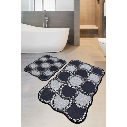 Ciorcail dark bluegrey bathmat set (2 pieces) Slike
