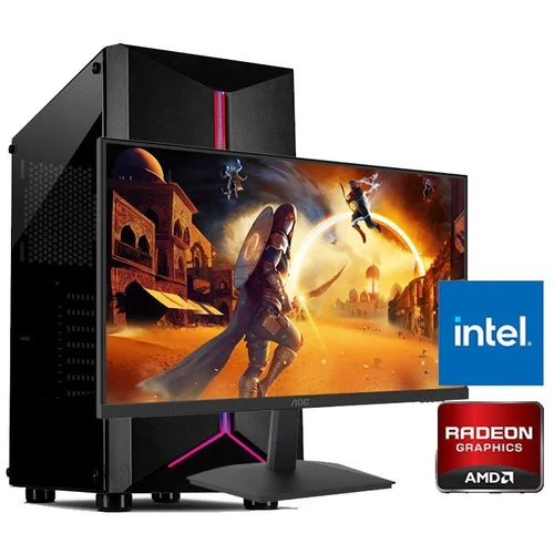 Gaming računar Intel i5-12400F, 16GB, 240GB, RX 6600 8GB i AOC 24G15N2