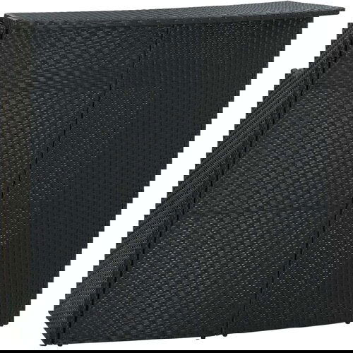 Poli vrtni barski stol crni 120 x 55 x 110 cm od poliratana Cijene