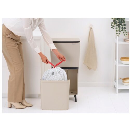 Brabantia Svijetlo siva plastična kanta za smeće 20+25 l za odvojeni otpad SortUp Recycle Hi &amp;ndash; Slike