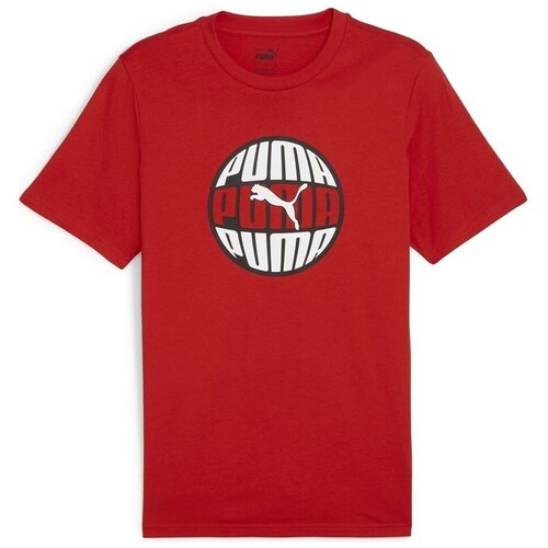 Puma Majice s kratkimi rokavi Graphics Circular Tee Rdeča Cene