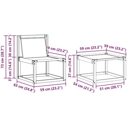  Set vanjskih sofa 6 kom. Prirodna i bež Smeđa 249 x 122,5 x 73 cm Slike