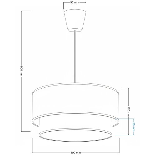  Brilagi-LED Dečiji luster na sajli BOBO 1xE27/10W/230V prečnik 40 cm krem./zel./džungla Slike