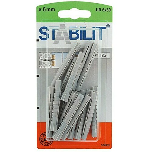 STABILIT Univerzalna tipla (Promjer tiple: 6 mm, Duljina tiple: 50 mm, 18 Kom.) Cijene