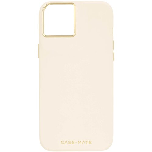 CASE-MATE MagSafe ovitek za iPhone 15 Plus, silikonska doživljenjska garancija proti padcem, bež mat ovitek, (20836558) Slike