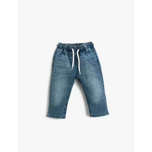 Koton Jeans Pants with Elastic Waist Pockets Cotton