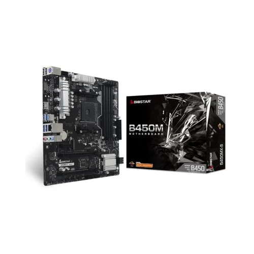 Mb BIOSTAR B450MX-S, mATX, Soc AM4, DDR4, M.2, GbE LAN, HDMI