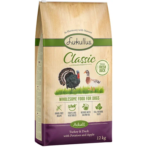 Lukullus Classic puretina i pačetina (bez žitarica) - 2 x 12 kg