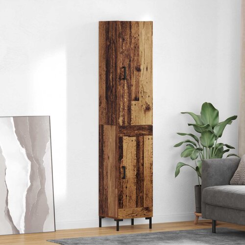 VidaXL Highboard Staro drvo 69,5 x 34 x 180 cm Konstruirano drvo Slike