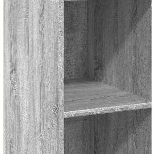 VidaXL Visoka omara siva sonoma 30x41x124 cm inženirski les Slike