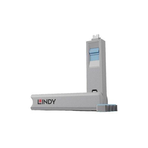 Lindy USB Type C Port Blocker Key - Pack of 4 Blockers, Blue Slike