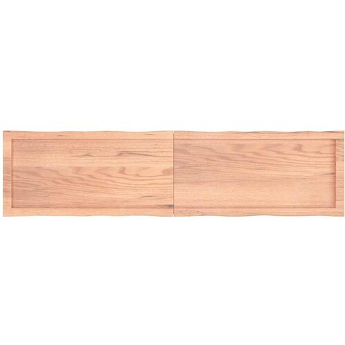 Stolna ploča svjetlosmeđa 160x40x(2-4) cm obrađena hrastovina Slike