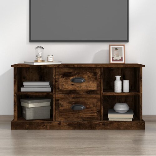 VidaXL TV ormarić boja hrasta 99 5 x 35 5 x 48 cm konstruirano drvo Slike
