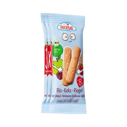 FRUCHTBAR Bio biskvitne ploščice - pira, malina, jagoda in jabolko Cene