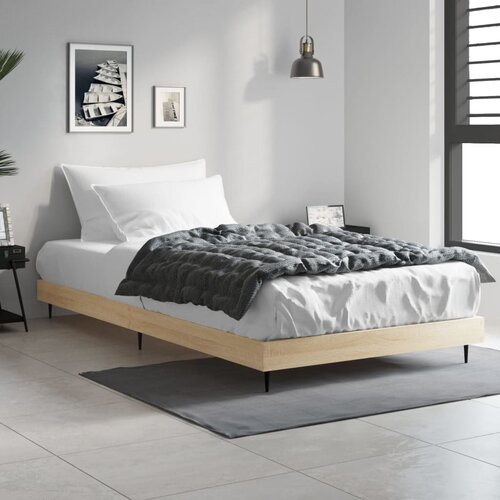 vidaXL Okvir za krevet boja hrasta 90x200 cm konstruirano drvo Cijene
