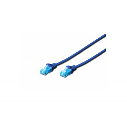 Digitus DK-1512-050/B patchcord kabl 5e U/UTP CCA 5m plavi Cene
