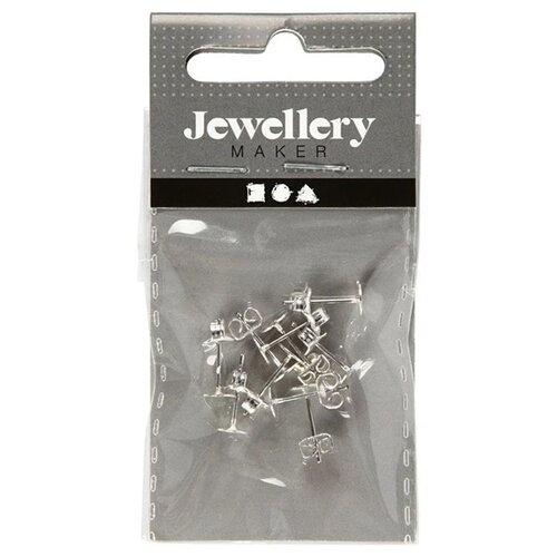 Artmie posrebreni stud uhani 13 mm - 10 kosov Cene