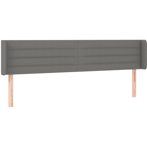 Maison Chic vzglavna omarica - nočna omarica - posteljna omarica z u&amp;scaron;esi temno sivo 183x16x78/88 cm blago, (21708260) Slike