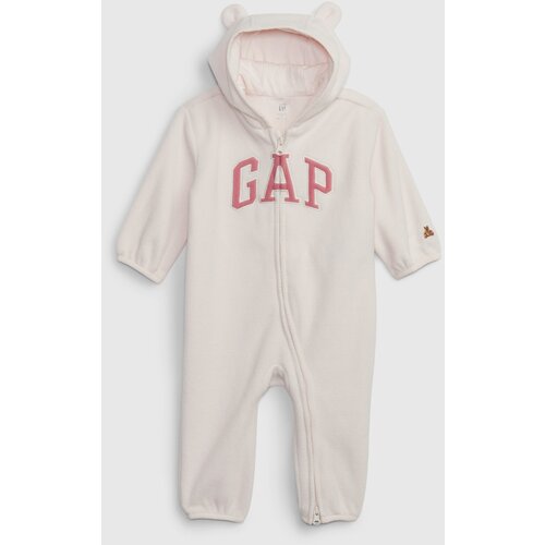 GAP Baby fleece jumpsuit with logo - Girls Slike