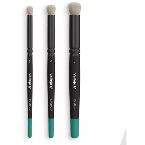 Vallejo dry brush set - natural hair (s, m & l) Slike