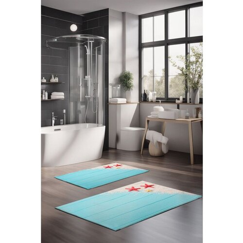  CT-5190 multicolor bathmat set (2 pieces) Cene