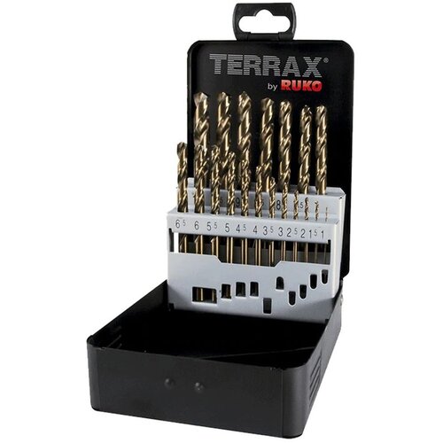  Svrdla spiralna za metal HSSE-Co TERRAX kobalt 1-10/19 dijelova Slike