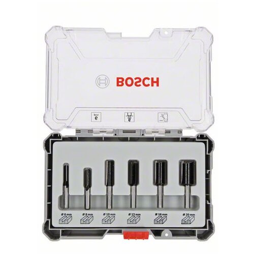 Bosch set ravnih glodala, 6 komada, držač od 6 mm 2607017465 Slike
