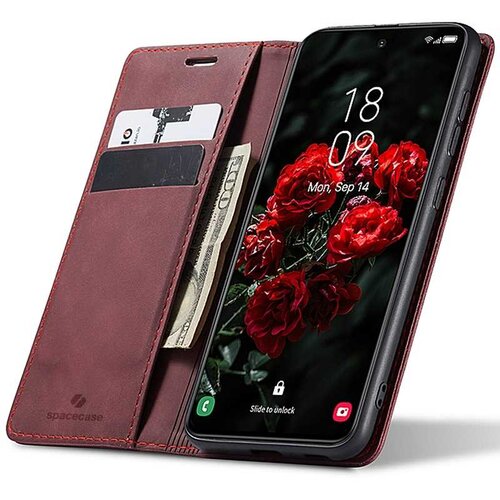 Spacecase OVITEK DENARNICA GALAXY S24 ZA SAMSUNG OVITEK ZA KREDITNO KARTICO RDEČA, (21967945) Cene
