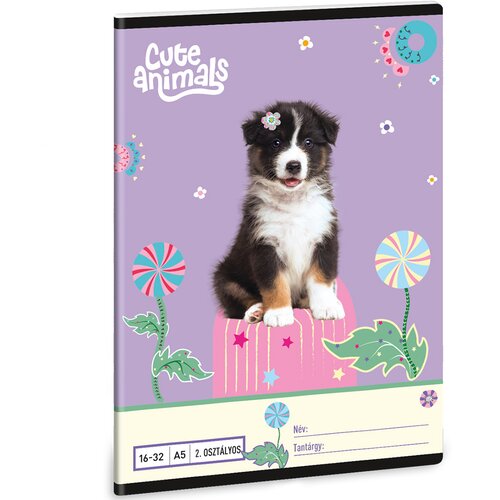 Ars Una Cute Animals-Aussie linirana bilježnica za 2. razred A5 16-32 Cijene