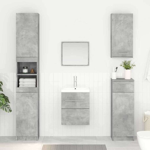 Ormarić za Lavabo - Umivaonik s ladicama Betonski sivi 38 5 x 41 x 48 cm Cijene