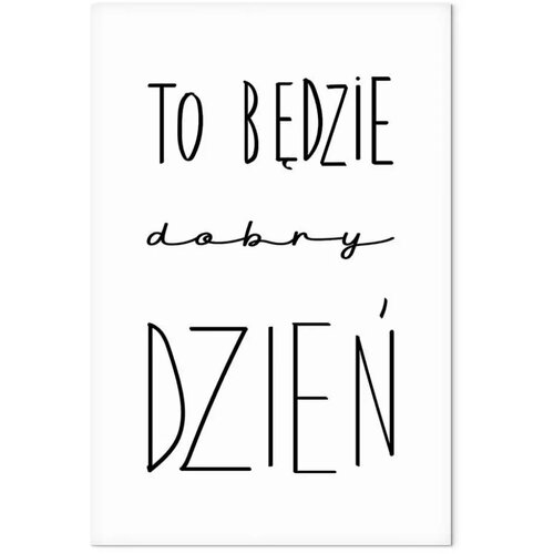 Slika - Art of Words (1-part) - Inspirational Black Text on White 40x60 Premium Print Slike