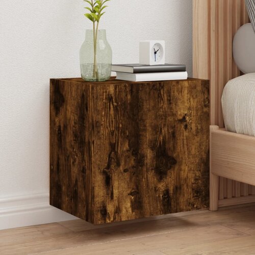  The Living Store Stenske TV omarice 2 kosa dimljeni hrast 40,5x30x40 cm inž. les - TV Stenska Omarica, (21499135) Slike