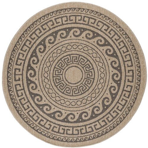 Ayyildiz Carpets Crni/bež okrugao vanjski tepih &amp;oslash; 160 cm Comilla &amp;ndash; Slike