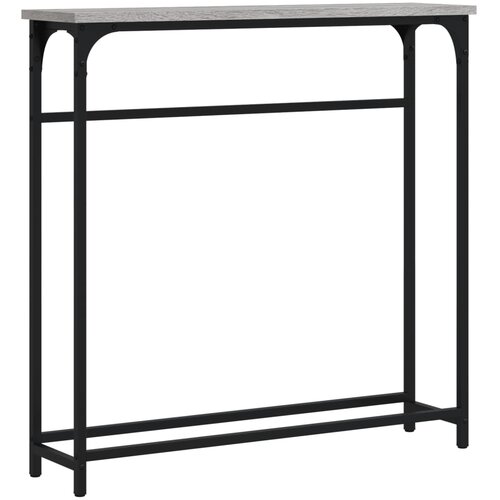 Maison Chic konzolna miza - miza ob steni siva sonoma 75x19,5x75 cm inženirski les, (21785832) Slike