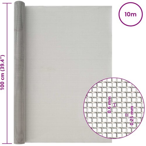  tkanina 100 x 1000 cm 30 Mesh Nehrđajući čelik 201 Slike