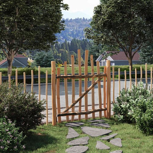 Lukasta ograda 100 x 120 cm Impregnirano drvo lje&scaron;njaka Smeđa Cijene