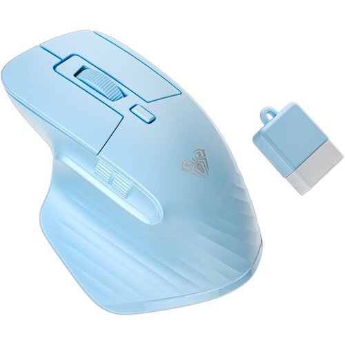 RIFF aula SC150 2v1 brezžična + žična super mini (8x5x3cm) rgb igralna miška modra, (21580338) Cene