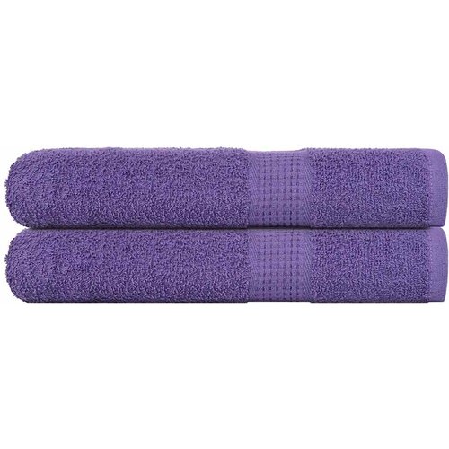 VidaXL Brisače 2 kos vijolična 100x200 cm 360 g/m&amp;sup2; 100% bombaž Slike