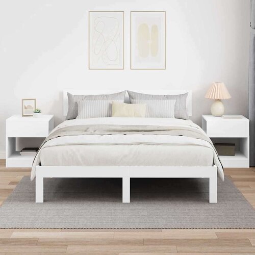  Konačna Stolić 2 pcs Bijelo 40 5 x 40 x 45 cm Konstruirano drvo Slike