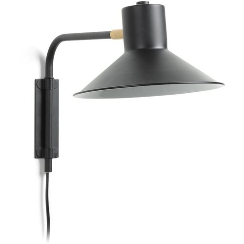Kave Home Crna zidna lampa &amp;oslash; 20 cm Aria &amp;ndash; Slike