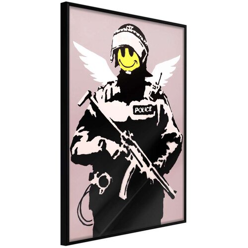  Poster - Banksy: Flying Copper 20x30 Slike