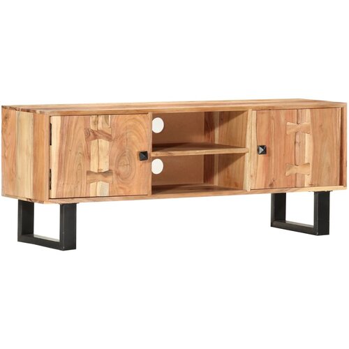 TV ormarić 118 x 30 x 45 cm od masivnog bagremovog drva Cijene