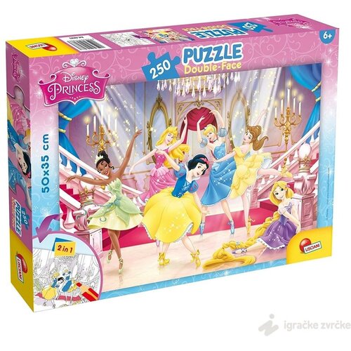 Lisciani puzzle disney princeze 250 delova - složi i oboji Slike