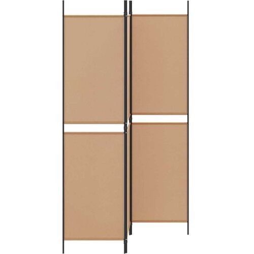  3-panelni pregradni zid Bež 150 x 200 cm Tkanina - Bež 150 x 200 cm Slike